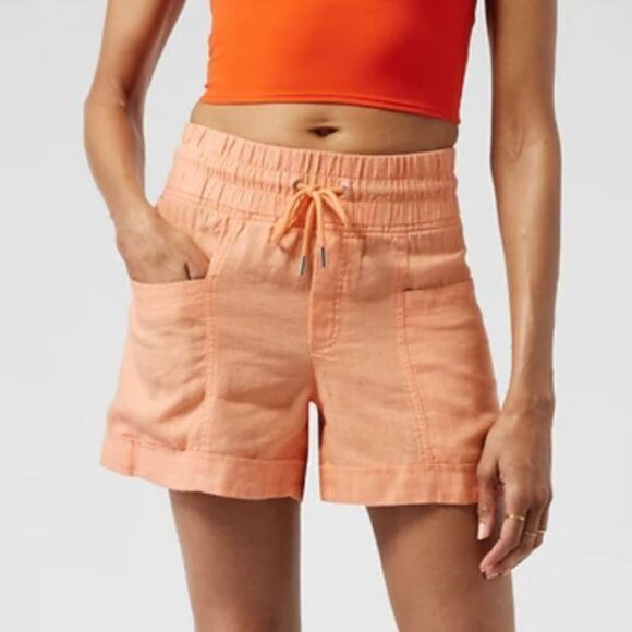 Athleta Cabo Linen 4" Shorts - Picture 3 of 10
